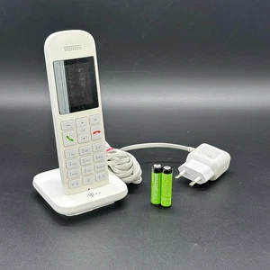 Telekom Speedphone 12 Blanc Téléphone sans fil avec batteries neuves ✅ - Photo 1/2