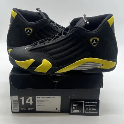 Talla 14 - Air Jordan 14 Retro Thunder (487471-070) Foto 1 de 4
