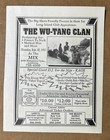 1993 Wu-Tang NYC Rap Show Flyer Hip Hop