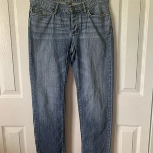 Eddie Bauer Damen Straight Jeans Gr. 4 Blau Denim Mid Rise - Bild 1 von 14