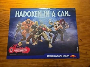 2017 Red Bull "Hadoken In A Can" Promo Poster, 24"x18", Used, Great Cond - Picture 1 of 4