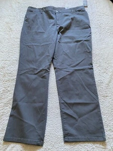 Signature Slimming Women Classic Fit Tapered Pants Gray Size 24W (45 x 32) - Picture 1 of 14