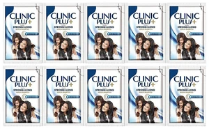 10 Pcs Clinic Plus + Strong Long Milk Protein Health Shampoo 6 ML Each Fast Ship - Picture 1 of 6