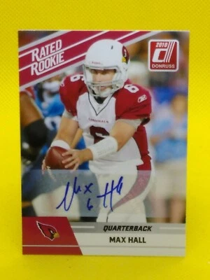 Max Hall 2010 Donruss RATED ROOKIE AUTOGRAPH #69 - Image 1 of 2
