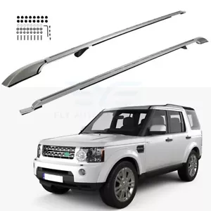 Silver Roof Rack Roof Rails For Land Rover LR4 3.0L 5.0L LR3 4.0L 4.4L 2005-2016 - Picture 1 of 7