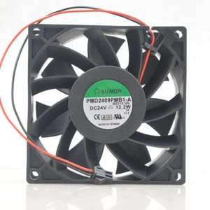 1pcs PMD2409PMB1-A 24V 12.2W 2-pin Inverter Cooling Fan 92*92*38mm - Picture 1 of 5