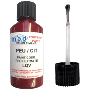 FLACONE VERNICE TOUCH UP 30 ML PEUGEOT ROSSO/ROSSO ULTIMATE PRL LQV CHIP GRAFFIANTE