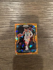 2020-21 Panini Prizm LaMelo Ball Rookie RC Orange Cracked Ice Hornets #278 ๐ฅ๐ฅ - Picture 1 of 6