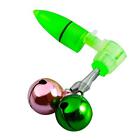 Fishing Rod Light with Bells Ring Sea Pole Alarm Light Fishing (Spiral color)