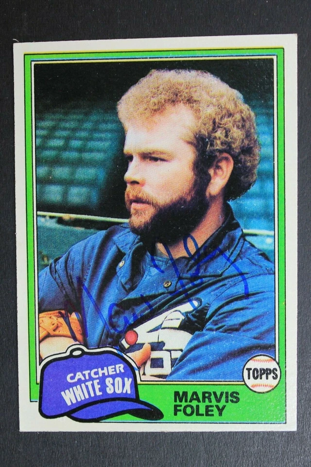 Marv Foley Chicago White Sox 1981 Topps #646 Autographed Signed Baseball Card  - Image 1 of 3