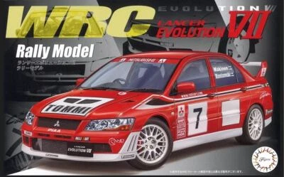 KIT MODELLINO AUTO STATICO FUJIMI MITSUBISHI LANCER EVO VII WRC RALLY 1/24 - Immagine 1 di 4