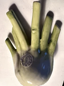 Vintage Italienische Vietri Stil Fenchel Keramik Grün Kunstkeramik Selten - Bild 1 von 2