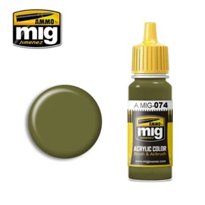 MUNICIÓN-Verde Musgo-Pintura de alta calidad para Cepillos y Aerógrafo. Tarro AMIG0074 de 17 ml - Imagen 1 de 1