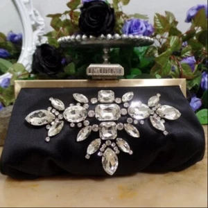 Badgley Mischka Glow Embellished Frame Clutch - Picture 1 of 12