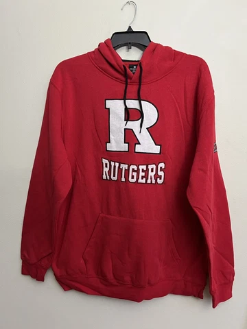 Colosseum Rutgers Scarlet Knights Hoodie Mens Pullover Sweatshirt 2XL XXL NEW Cover