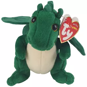 TY Dewi Y Ddraig UK Wales Excl Green Dragon AS NEW Tags 13 cm 2010 Beanies Toy - Bild 1 von 14