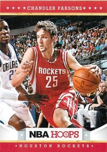 2012 13 Panini NBA Hoops #252 Chandler Parsons Houston Rockets NM Trading Card
