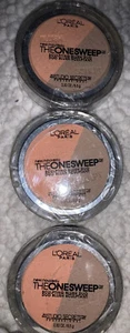 LOREAL PARIS NEW NOUVEAU THE ONE SWEEP SCULPTING BLUSH DUO 825 NECTAR LOT OF 3 - Picture 1 of 3