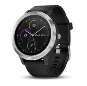 Garmin vivoactive 3 GPS Smartwatch Schwarz Silikon & Edelstahl NEU - Bild 1 von 4