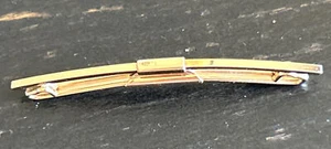 Vintage Mens SWANK 1/10 10 K GF Tie Collar Clip Bar DECO STYLE - Picture 1 of 8