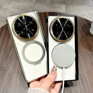 Gold Plating Full Hinge Protective Case Bracket+Glass Film For Huawei Mate X6 - Picture 1 of 17