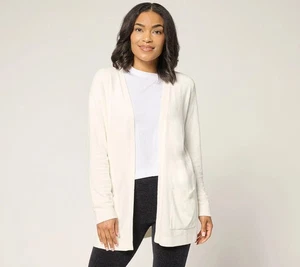 Barefoot Dreams CozyChic Ultra Lite Sunrise Cardigan Pullover Pearl 1X Neu - Bild 1 von 1