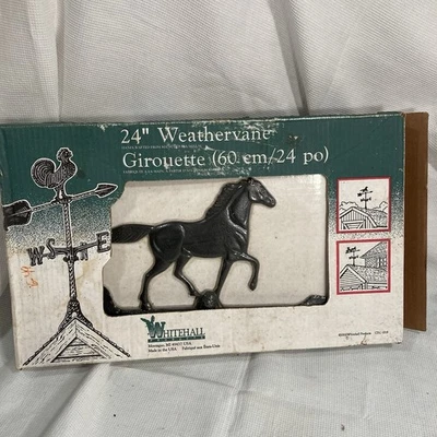 Veleta Whitehall Products Horse Accent, 24 pulgadas, negra nueva caja abierta Foto 1 de 4