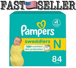 Pañales para bebé Pampers pañales para recién nacido ultra absorbente talla N, 84 unidades - Imagen 1 de 5