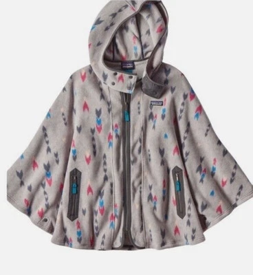 NEW Patagonia Lightweight Synchilla Hooded Poncho Jacket Gray Size XS/S - Image 1 of 4