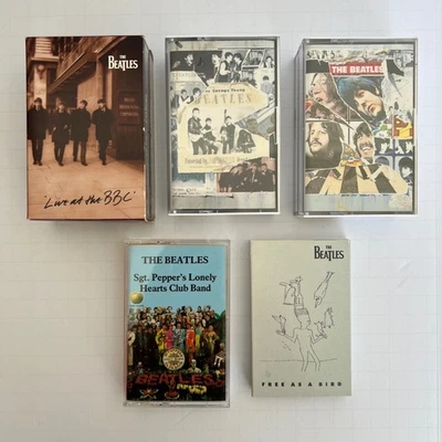 The Beatles Cassette Lot 7 – Live at the BBC, Anthology, Sgt. Pepper, Free Bird - Image 1 of 4