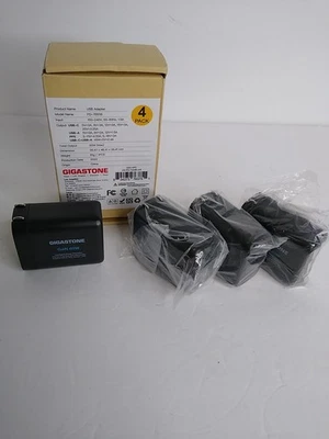 Gigastone Pd-7655B 65W USB C & USB A Charger [4 Pack] GaN Power Go PPS - Image 1 of 4