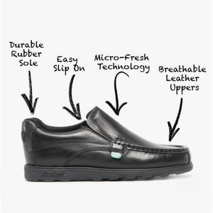 Kickers FRAGMA SLIP Niños Escuela Con cordones Escuela-Negro - Imagen 1 de 6