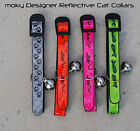 Designer Reflective Cat Collar (1 Collar) By Moky - Free Uk Post