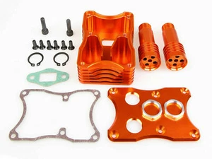 GTB Alloy CNC Integrated Exhaust Box for HPI Baja KM Rovan 5B SS 5T 5SC RC 1/5 - Picture 1 of 4
