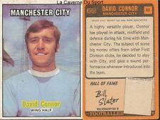 052 CONNOR MANCHESTER CITY.FC ENGLAND CARD FOOTBALLER 1971 ORANGE BACK AB&C ~2