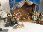 Kurt Adler 12 Piece Nativity Set With Wooden Stable  H2246