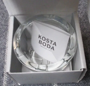 Orrefors Kosta Boda Bruk Clear Glass Votive Candle Holder - NEW in Original Box - Picture 1 of 11