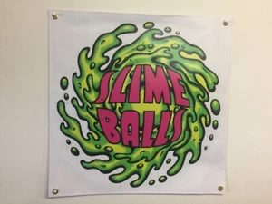 Santa Cruz SLIME BALLS Wheels Skateboard banner 2x2 - Picture 1 of 1