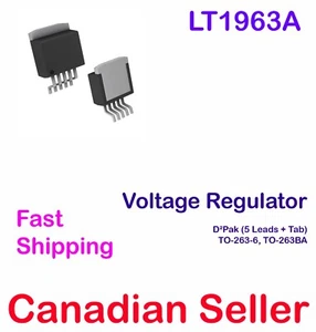 LT1963A Positive Adjustable Linear Voltage Regulator TO-263-6 AD Linear Tech. - Picture 1 of 1