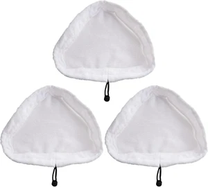 3Pcs Triangular Steam Mop Pads, Washable Microfiber Cleaning Pads 11.02 X 8.66 - Picture 1 of 7