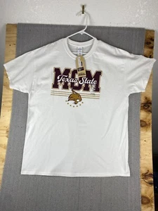 Texas State Bobcats Mom Shirt Womens XL White/Red Football University Merch NWT - Picture 1 of 9
