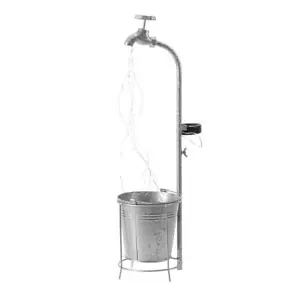 Solar Deko Wasserhahn Blumentopf Solarleuchte Gartenleuchte Lichterkette Garten - Afbeelding 1 van 3
