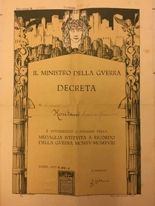 Decreto promosso da Armando Diaz - Picture 1 of 1