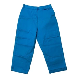 Mountain Lake Cotton Stretch High Waist Capri Pants Women's 6 Blue NWOT - Picture 1 of 6