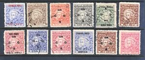 India Cochin Sixth Raja (King) Used Stamps