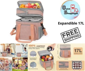 Lonchera Vianda Bolsa Térmica Para Almuerzo Triple Capa Expandible De 17L Unisex - Bild 1 von 9