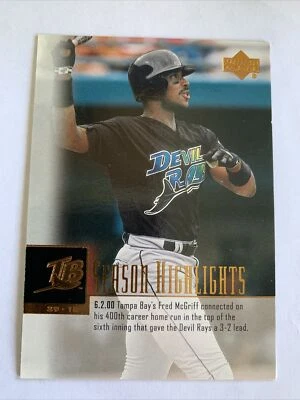 2001 Upper Deck #268 Tampa Bay Season Highlights Checklist Fred McGriff NMMt - Image 1 of 2