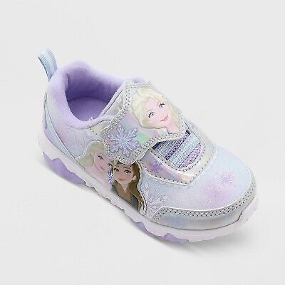 Toddler Girls' Frozen Sneakers - Silver 11T