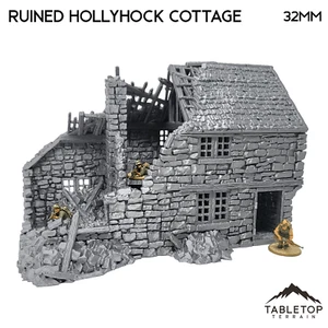 Ruined Hollyhock Cottage - Country & King - Fantasy Historical Ruins - WWII - Picture 1 of 11