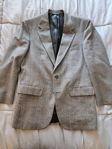 BURBERRYS Vintage anni 90 Glencheck Grigio BLAZER CAPPOTTO SPORTIVO TUTA GIACCA Uomo 40R